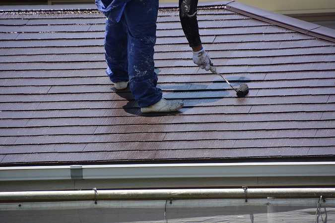 屋根塗装アップ